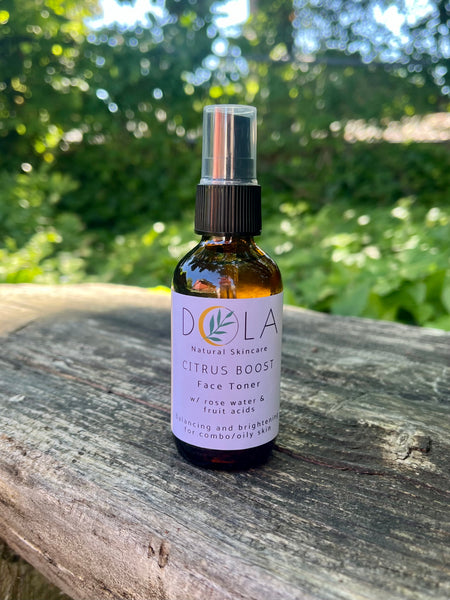 Citrus Boost Face Toner for combo/oily skin (w/ natural AHA's)