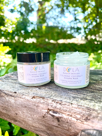 Calming Coconut Enzyme Mask - soothing exfoliation w/ oatmeal and allantoin