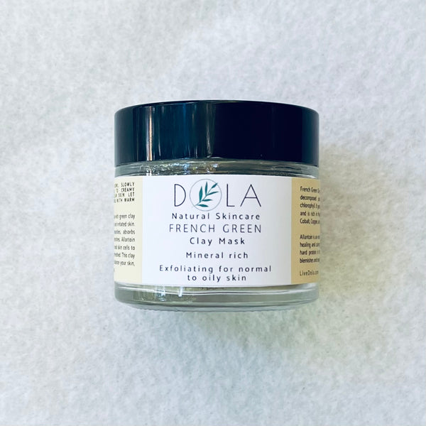 French Green Clay Mask (Mineral rich for normal to oily skin)